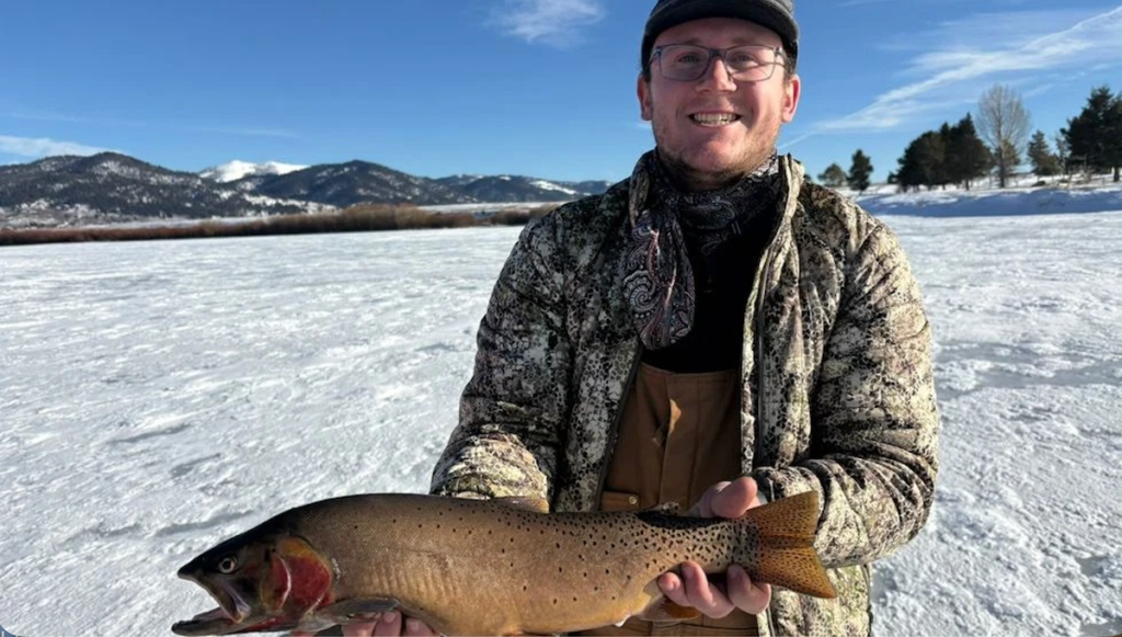 New Idaho State Record Yellowstone Cutthroat Caught While Ice Fishing