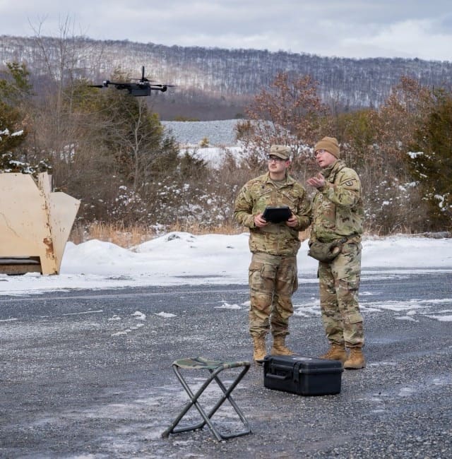 National Guardsmen Train to Use Small Drones