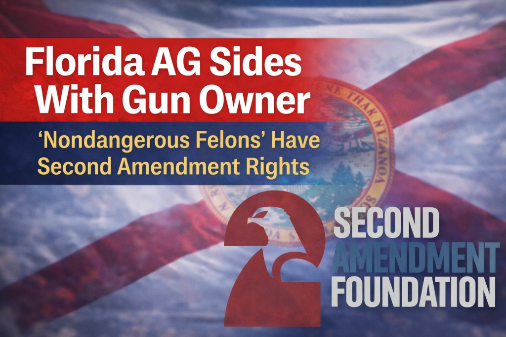 Florida AG Sides With Gun Owner: ‘Nondangerous Felons’ Have Second Amendment Rights