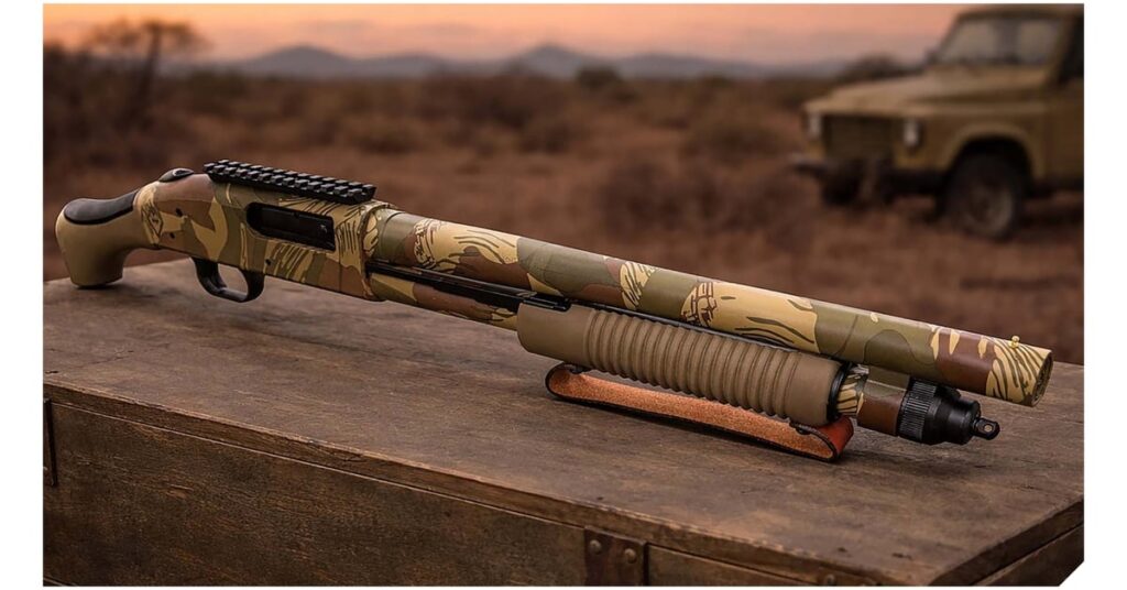New: Mossberg 590 Bliksem 12 ga in Brushstroke Camo