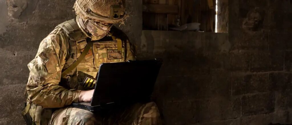 British Paratroopers Fight on the electromagnetic Spectrum