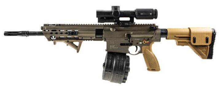 H&K Introduces 50-Round Drum Magazine for 7.62 NATO Platforms