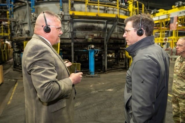 Army Under Secretary Tours Scranton Army Ammunition Plant