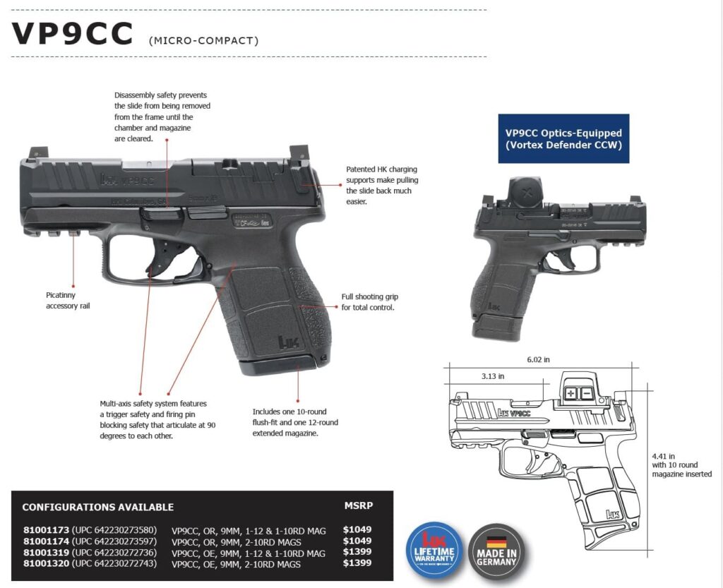 H&K Launches VP9CC