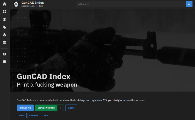 Pew Report Adds GunCAD Index to Make 3D-Printed Firearms More Approachable